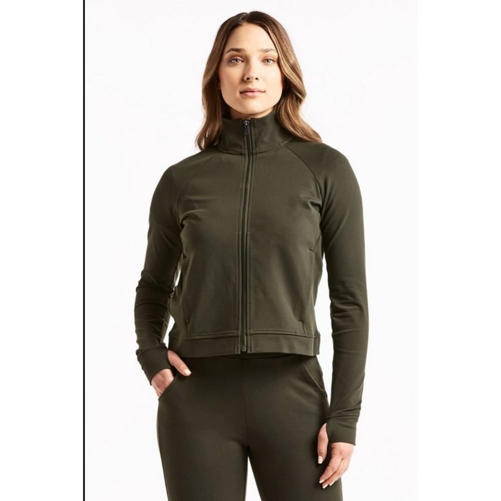 Public Rec NWT‎ All Day Performance Stretch Full Zip Dark Olive Jacket XL